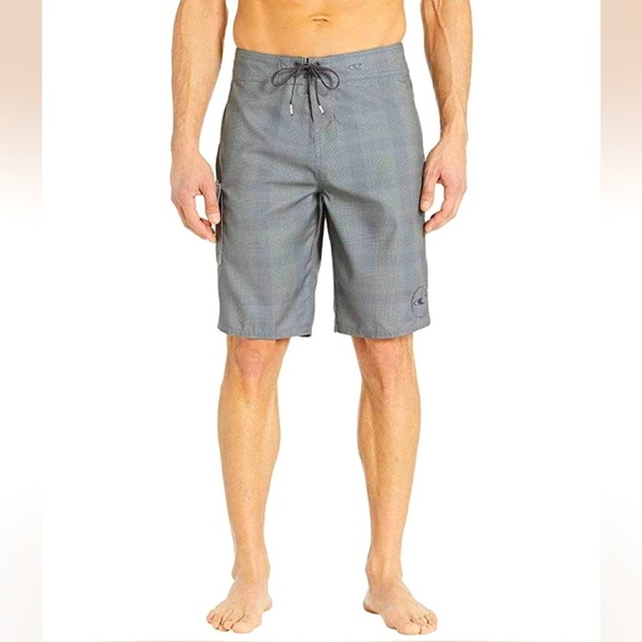 O’Neill NEW 10” Inseam Santa Cruz Board Shorts, Grey Swimwear, Men’s Size 31 - Picture 1 of 6
